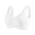thumbnail image 4 of Stamzod 3 Pack Back Smoothing Bras for Women No Underwire Sports Bra Wireless Push Up Bra Seamless Plus Size Bras for Women White C XXL, 4 of 8