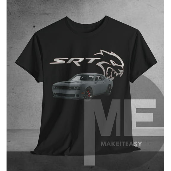 Challenger Hellcat SRT Logo T-shirt Tee Fan Gift