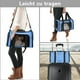 thumbnail image 4 of Qlfyuu Bolsa de Transporte para Perros Gatos, Caja de Transporte Plegable para Mascotas Medianas Pequeñas en Avión, Caja de Transporte para Perros Pequeños y Gatos, 15 Libras (Gris, Mediana), 4 of 5