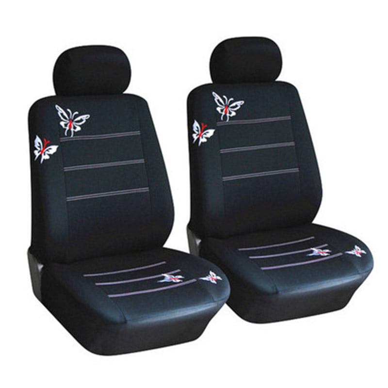 Butterfly Black Universal Car Seat Covers, Suvs,Sedans