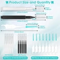 thumbnail image 3 of General 300PCS Interdental Brushes for Braces, Soft and Bendable Dental Brush for Orthodontic Braces, Braces Cleaner Brush Tooth Pick Teeth Flossers Brushes for Teeth (White and Black), 3 of 14