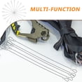 thumbnail image 3 of OFFIGAM 20Pcs Steel Cable Wire with Double Loops for Hanging Stage Lighting and Security Plated Silver, 3 of 8