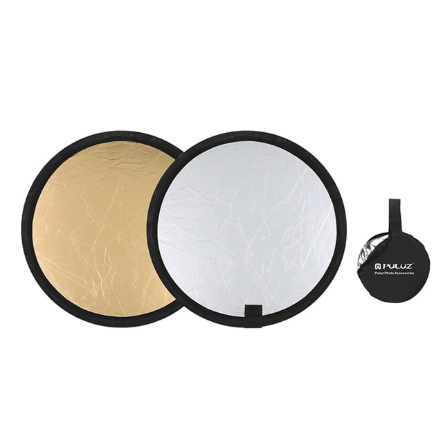 Mini Reflectores De Luz Redonda De 12 Pulgadas 30 Cm De Oro Para La Película De Baoblaze Tablero de reflectores de luz