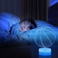 thumbnail image 5 of YSITIAN Basketball Gift Basketball Night Light for Kids, Basketball Decor 3D Night Light Beside Table Lamp with 16 Colours Changing G1116-344, 5 of 7