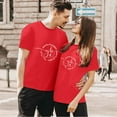 thumbnail image 2 of Mens Valentine'S Day Tee Short Neck Printed Sleeve Comtable Round Festvial Clothes for Men,Red,3XL, 2 of 6