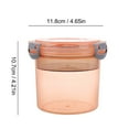 thumbnail image 2 of KDFWDM Dessert Cups, Reusable Yogurt Container Parfait Cups with Locking Lids, Plastic Airtight Snack Oatmeal Cereal Storage Container, 2 of 4
