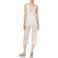 thumbnail image 1 of MinkPink Womens Lace Jumpsuit, Off-White, Large, 1 of 1