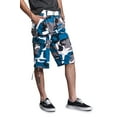 thumbnail image 5 of G-style USA Men's Belted Camo Cargo Shorts 9AP10 - TEAL CAMO - 30, 5 of 6
