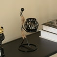 thumbnail image 5 of Wire Figure Candle Holder Decorative Modern Tea Light Lantern Tabletop Centerpiece Candle Stand, 5 of 7