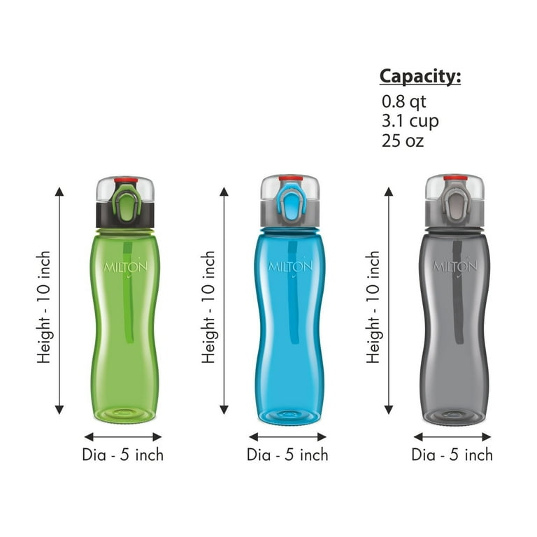 Milton Sports Water Bottle Kids Reusable Leakproof 25 oz 4- Bottle