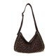 thumbnail image 1 of Bolso Hombro Con Remaches Cruzado Leopardo Lona ​​bolso Mano para Diario, 1 of 8