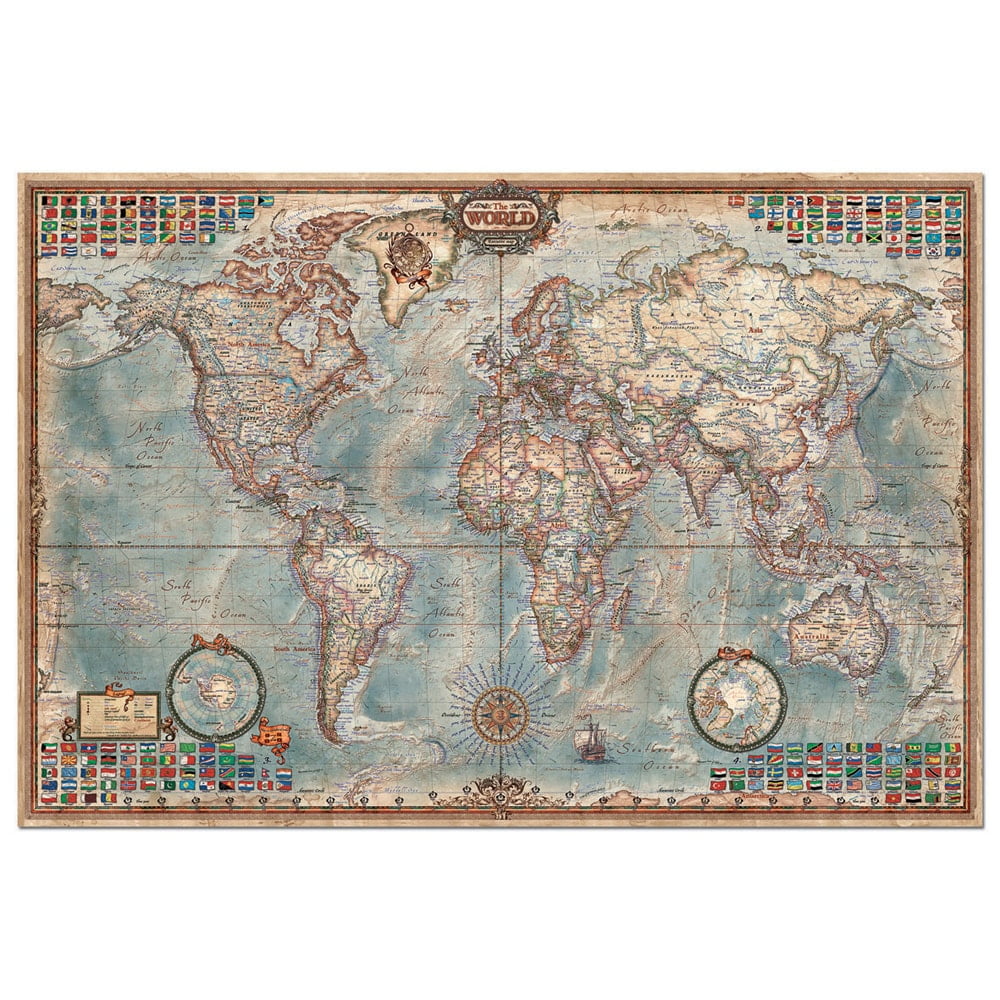 John N. Hansen, World Executive Map 4000 Piece Puzzle