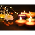 thumbnail image 4 of Set of 6 Small Diya Assorted color (Made of Clay with small content of wax), 4 of 9