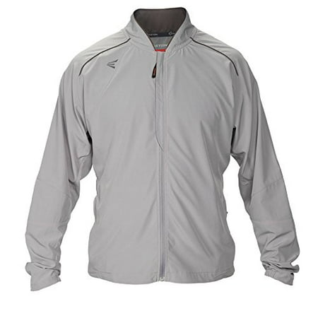 Easton Men's M10 Stretch Woven Full-Zip Jacket, Grey, Large -