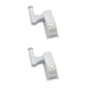 thumbnail image 4 of Inteprter Luz de sensor inteligente LED debajo del gabinete Bisagra de cocina Mini lámpara de noche con pilas Luces de baño para el hogar Suministros de Gris 2piezas Inteprter CBP031438, 4 of 6