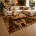 thumbnail image 3 of Gelasgo Christmas Nutcracker Velvet Area Rug, Holiday Decoration Rectangle Floor Carpet, Soft Plush Non Slip Rug for Home Decor, 3 of 5