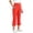 Orange, variant on HAOTAGS Teen Girls High Waist Yoga Pants Casual Stretch Capri Pants with Pockets Light Blue Size 8/9