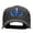 Charcoal, variant on Mardi Gras Blue Mask Embroidered Solid Cotton Twill Low Profile Strap Cap - Black OSFM