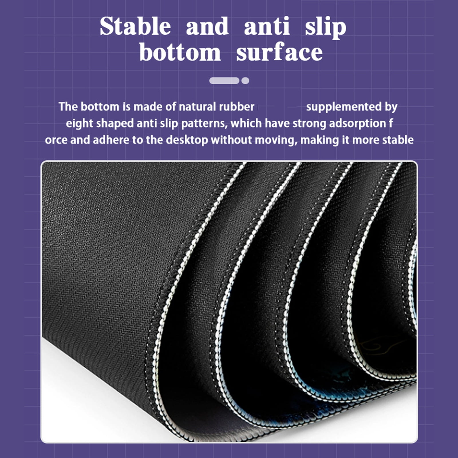 Gaming Pad City Extended Large Desk Mat Big Pad Nonslip Rubber Base Stitched Edged Long Desk Pad