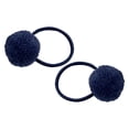 thumbnail image 4 of Worldwideelectro Bandas elásticas para el cabello con pompón de goma para bebés niñas Azul oscuro, 4 of 9