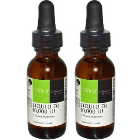 - Davinci Labs Liquid D3 10,000 IU 30 Servings 2 PACK 0200553.030