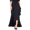 thumbnail image 1 of Faldas largas Falda elegante para mujer Ropa diaria informal de corte holgado asimétrico (Negro L) Ygjytge Negro T L para Mujer, 1 of 7