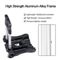 thumbnail image 3 of Sutekus Folding Hand Truck and Dolly 110-lbs Lightweight Portable Luggage Cart for School Travel Office Moving, Black, 3 of 6
