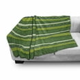thumbnail image 2 of Aztec Soft Flannel Fleece Throw Blanket, Greenish Colors Motifs Modernized Look of Mexican Ornaments, Cozy Plush for Indoor and Outdoor Use, 50" x 60", Yellow Green Fern Green, by Ambesonne, 2 of 5