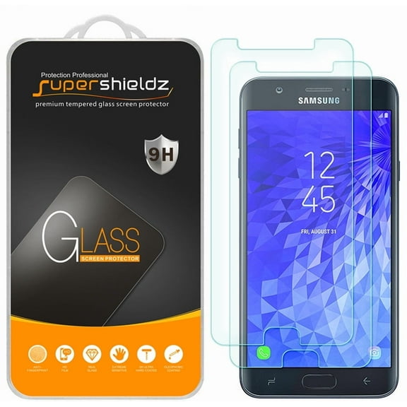 [2-Pack] Supershieldz for Samsung Galaxy J7 (2nd Generation)/J7 V (2nd Gen) Tempered Glass Screen Protector, Anti-Scratch, Anti-Fingerprint, Bubble Free