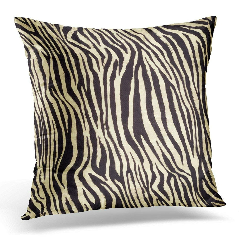 USART Black African Zebra Pattern Skin Throw Pillow Case Pillow Cover