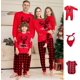 thumbnail image 2 of Conjunto de pijama con estampado navideño para padres e hijos, Top de manga larga con cuello redondo y pantalones a rayas de celosía, ropa de dormir y de salón para mujer, 2024 xuanjing  unisex, 2 of 2