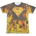 thumbnail image 1 of Superman - Fire Logo - Short Sleeve Shirt - XX-Large, 1 of 2