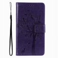 thumbnail image 1 of Wallet Case For Huawei P Smart 2018 2019 2020 2021 P8 P9 P20 P30 P40 Lite Pro 2017 Cute Cat Tree Card Slots Protect Cover D06F Purple For P30 Lite, 1 of 6