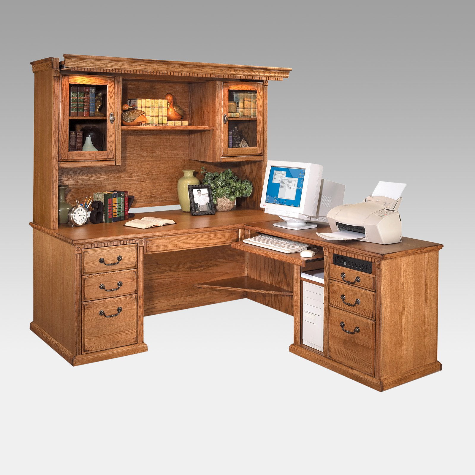 Kathy Ireland Home By Martin Huntington Oxford L Shaped Desk And