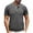 Gray, variant on VSSSJ Men's Waffle Henley Shirt Short Sleeve Casual Round Neck Button Up Shirt Regular Fit Classic Basic Solid Henley T Shirts White M
