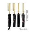 thumbnail image 3 of 2 in 1 Curling and Straightening Brush Functional Copper Comb Styler for Hair Styling, 3 of 9