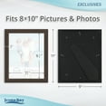 thumbnail image 7 of Icona Bay 8x10 Brown Picture Frames, 6 Pack, Exclusives Collection (US Company), 7 of 7