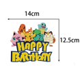 thumbnail image 5 of Adornos para tarta de feliz cumpleaños de Pokémon, adorno para magdalenas de Pikachu con purpurina para niños, decoración de bandera para tarta de fiesta de cumpleaños, Baby Shower, 5 of 5
