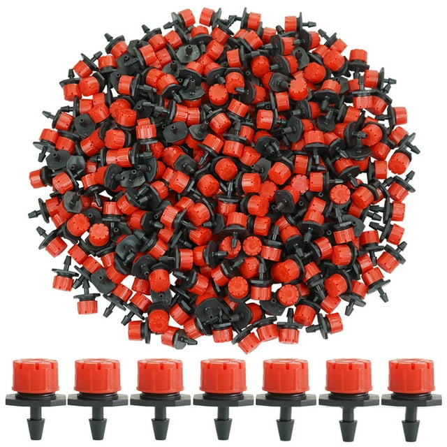 100 unidades de aspersores de riego ajustables, aspersores emisores de goteo, micro aspersores de riego por goteo para sistema de riego.