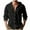 Black, variant on Stamzod Long Sleeve Shirts for Men Fashion Solid Color V-Neck Hoode Shirts Casual Loose Oversized Button Down Shirt Men Gray XXXXL