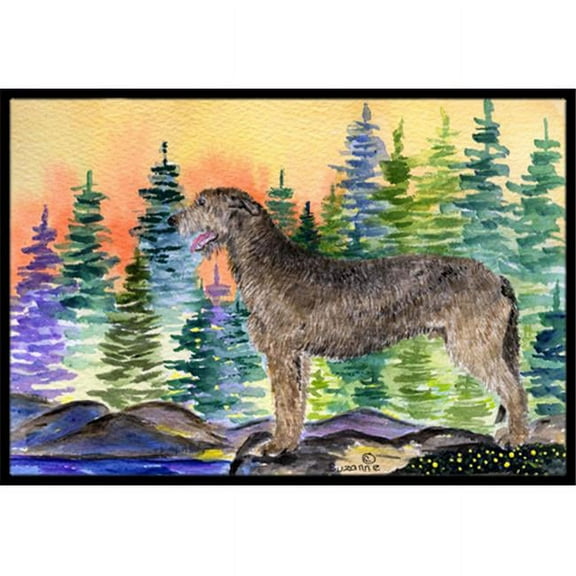 18 x 27 in. Irish Wolfhound Indoor Outdoor Doormat