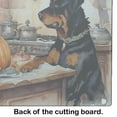 thumbnail image 5 of Carolines Treasures DAC1805LCB 15 x 12 in. Unisex Rottweiler Fall Kitchen Pumpkins Glass Cutting Board - Large, 5 of 5