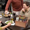 thumbnail image 5 of Natural Wooden Flatware Organizer,Multi-Purpose Storage Container for Kitchen Counter, Party, Table, Camping, Picnic, 5 of 5