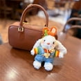 thumbnail image 3 of Adorable Rabbit Doll Keychain Bag Charm Handmade Toy for Kids and Collectors, 3 of 6