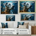 thumbnail image 4 of Designart "Dreaming Dalmatian" Animals Dog Floater Framed Wall Art Living Room, 4 of 5
