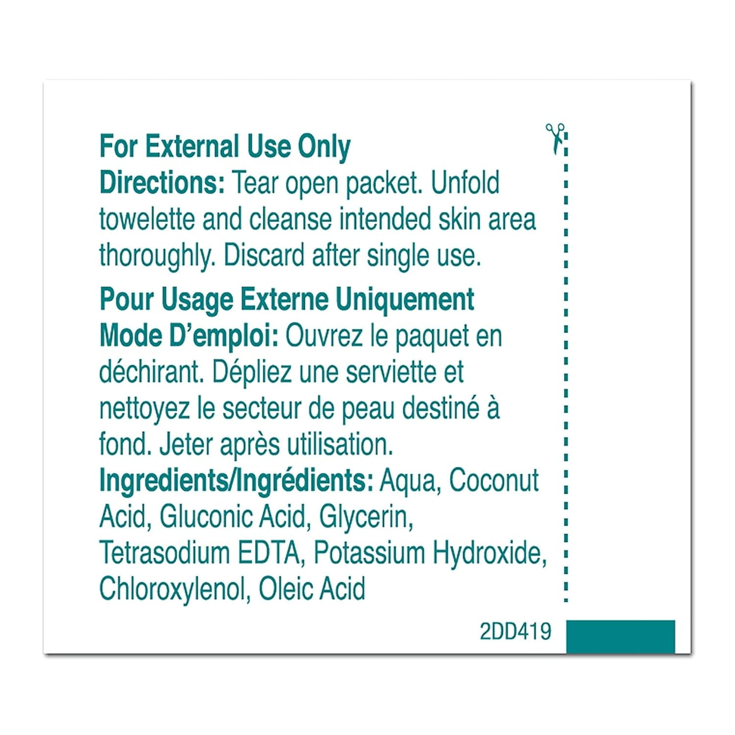PDI Castile Soap Towelettes with Coconut Oil for Gentle Cleansing - Portable Face Wipes for All Skin Types - Premoistened Facial/ Hand/ Neck Cleansing Great for Travel - 100 Towelettes - Pack of 4