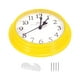 thumbnail image 3 of Reloj de Pared Redondo Silencioso de Cuarzo de 9 Pulgadas Uxcell Operado por Batería Amarillo, 3 of 6