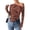 Rust, variant on PRETTYGARDEN Womens Fall Trendy Off Shoulder Y2k Tops Tie Dye Mesh Long Sleeve Shirts Asymmetrical Ruched Floral Blouse