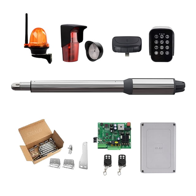 (660lb) Single Swing Automatic Gate Opener Kit Suitable For Opening Gates /Gate Motor Solar Powered Optional For Home Security/Farm/Garage/Business ,Ultra-Quiet Operation