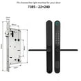 thumbnail image 2 of Double-Side Weatherproof Outdoor Keyless Smart Mortise Lock Bluetooth Digital Keypad Aluminum Fingerprint Door Lock With ,Easy Installation, 2 of 6